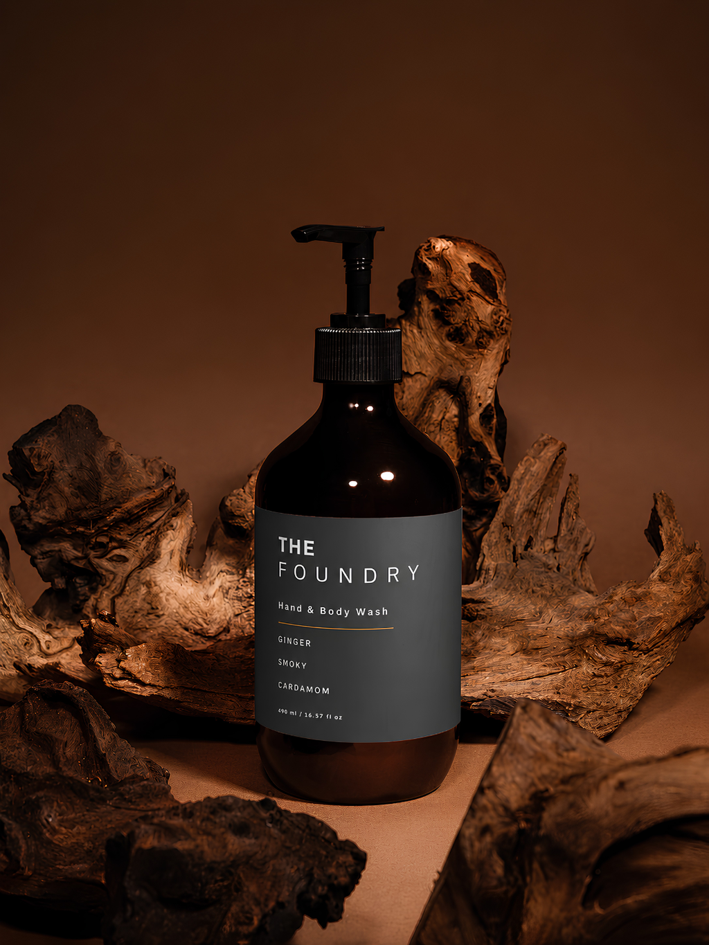 Hand & Body Wash, Ginger & Smoky Cardamom